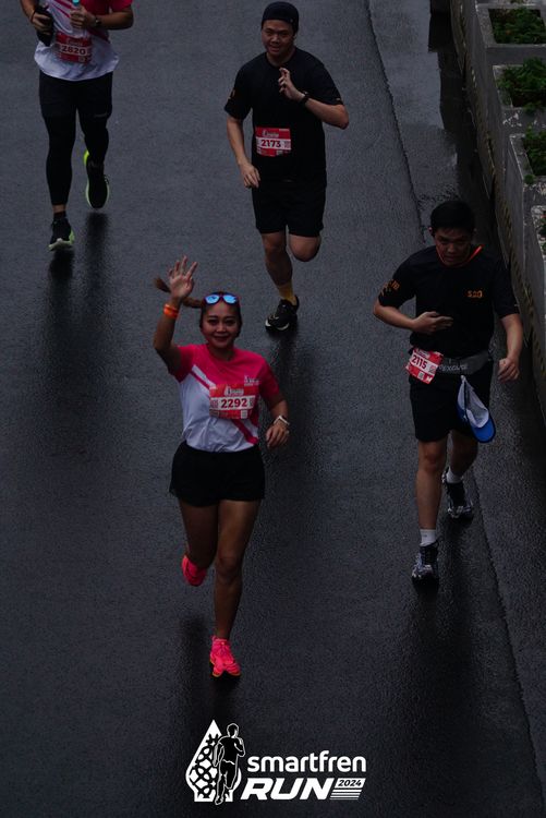 Race photo from Smartfren Run 2024