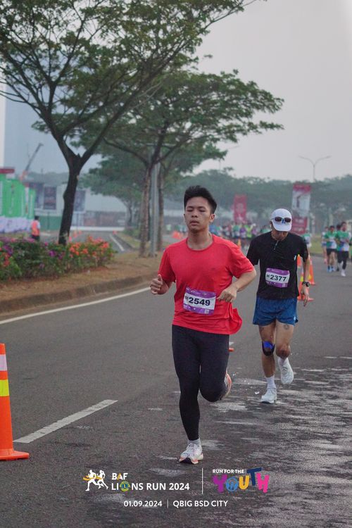 Race photo from BAF LIONS RUN 2024