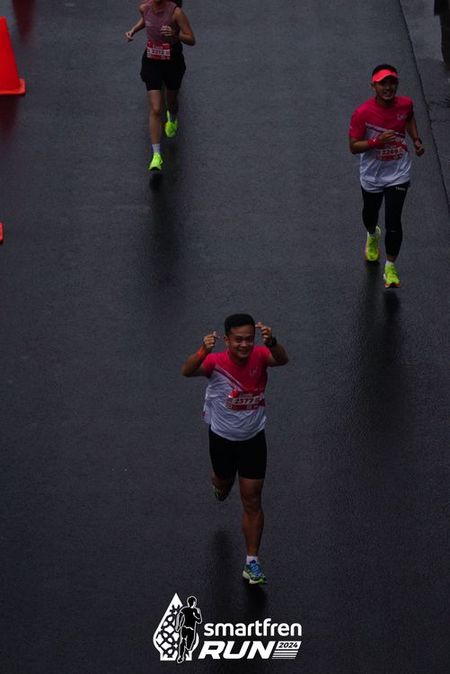 Race photo from Smartfren Run 2024