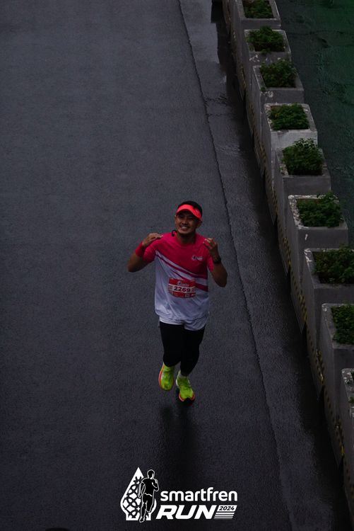 Race photo from Smartfren Run 2024
