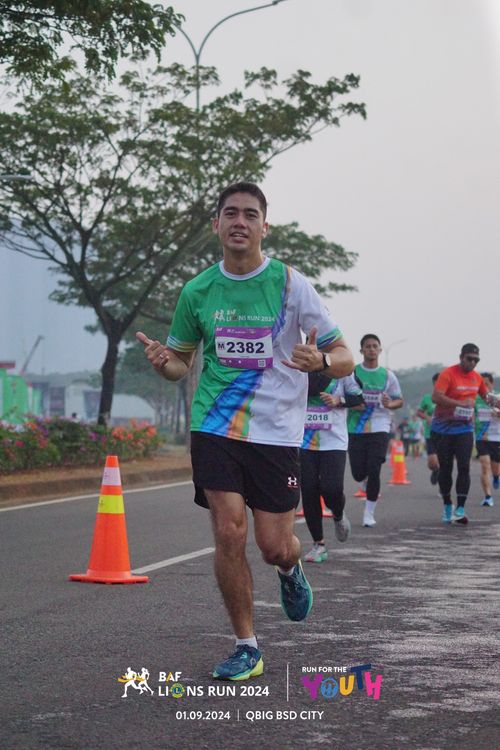 Race photo from BAF LIONS RUN 2024