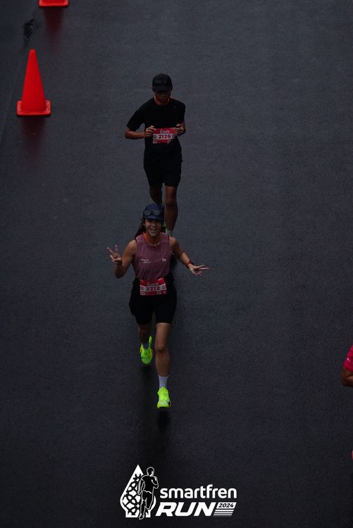 Race photo from Smartfren Run 2024