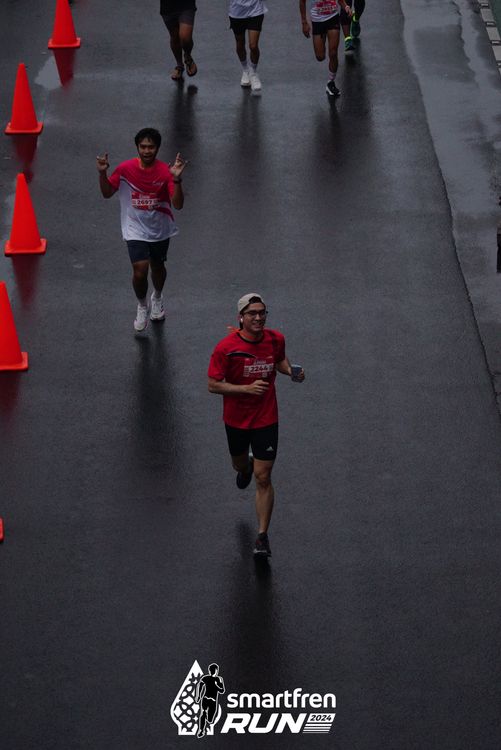 Race photo from Smartfren Run 2024