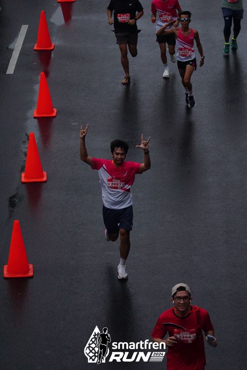 Race photo from Smartfren Run 2024