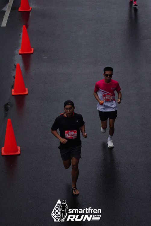 Race photo from Smartfren Run 2024