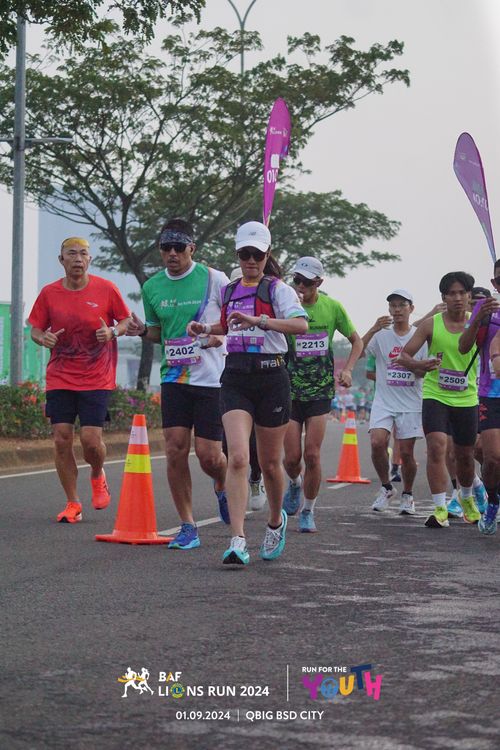 Race photo from BAF LIONS RUN 2024