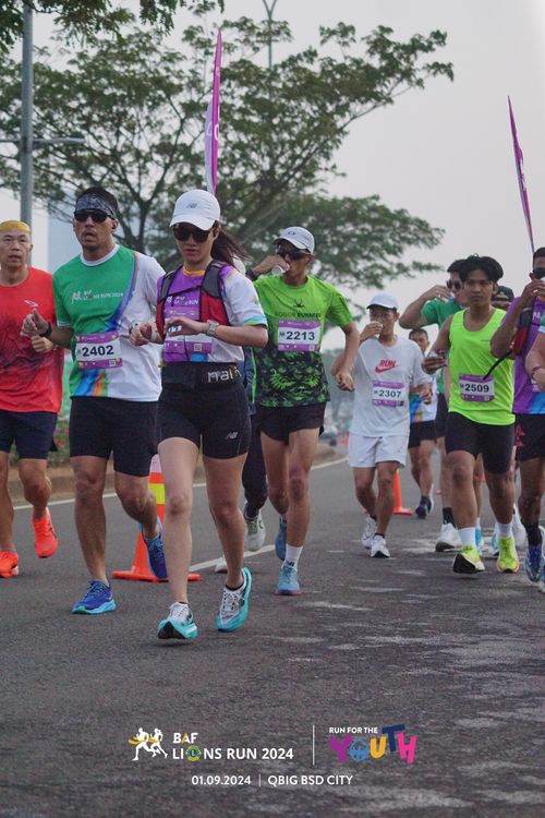 Race photo from BAF LIONS RUN 2024