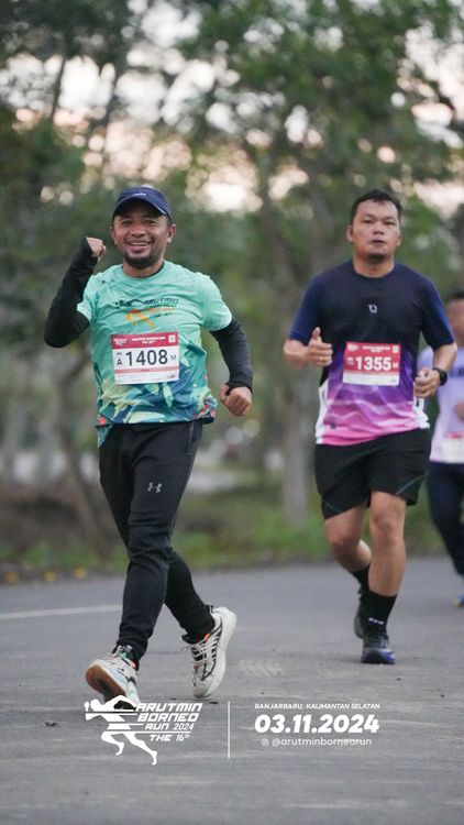 Race photo from Arutmin Borneo Run 2024