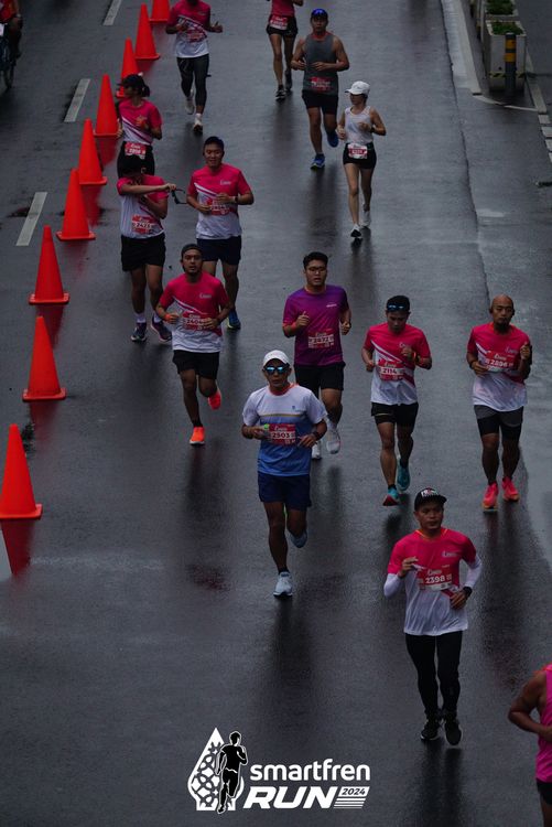 Race photo from Smartfren Run 2024