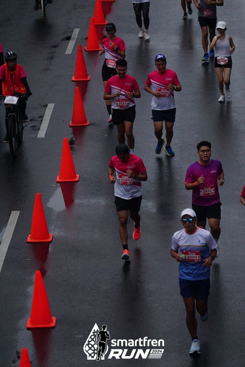Race photo from Smartfren Run 2024