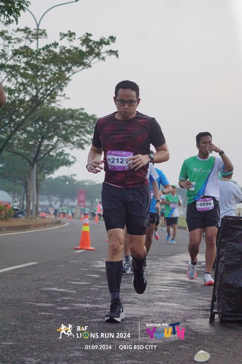 Race photo from BAF LIONS RUN 2024