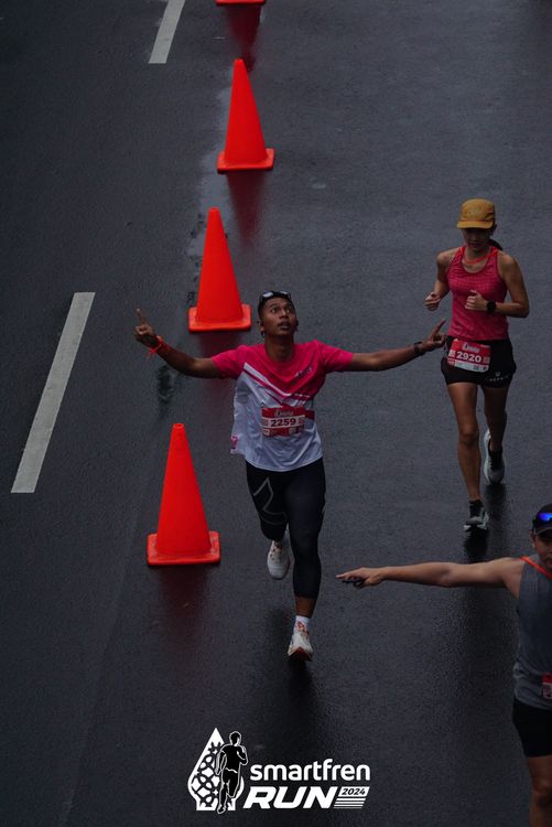 Race photo from Smartfren Run 2024