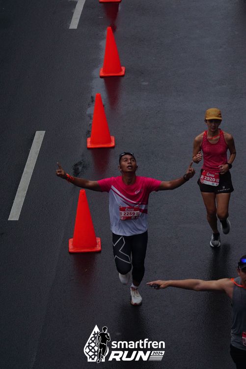 Race photo from Smartfren Run 2024