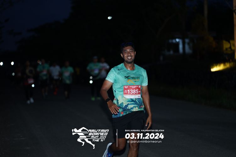 Race photo from Arutmin Borneo Run 2024