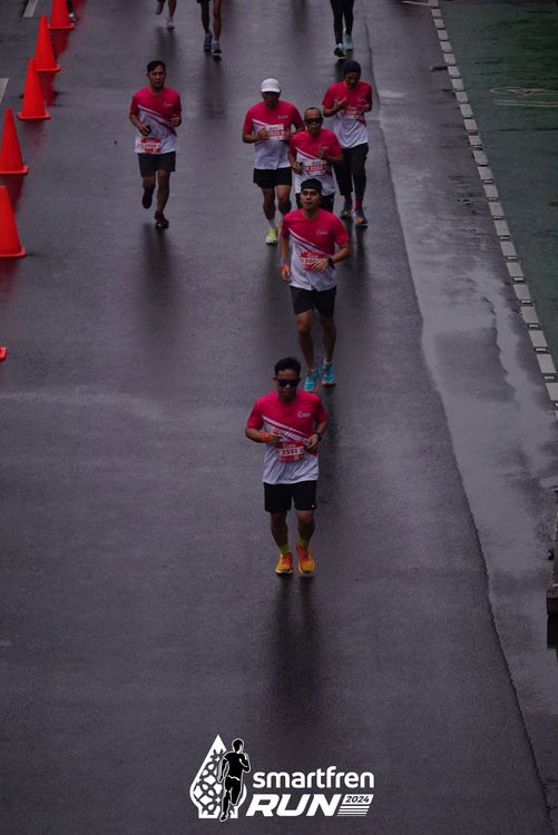 Race photo from Smartfren Run 2024
