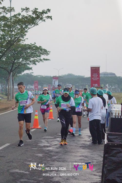 Race photo from BAF LIONS RUN 2024