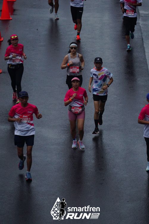 Race photo from Smartfren Run 2024
