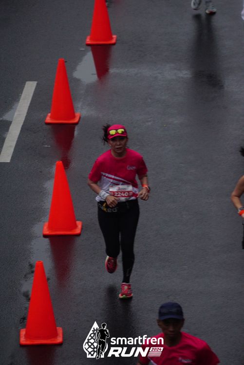 Race photo from Smartfren Run 2024