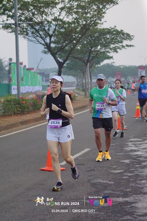 Race photo from BAF LIONS RUN 2024
