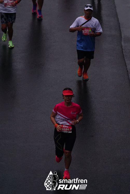 Race photo from Smartfren Run 2024