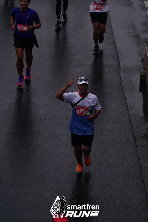 Race photo from Smartfren Run 2024