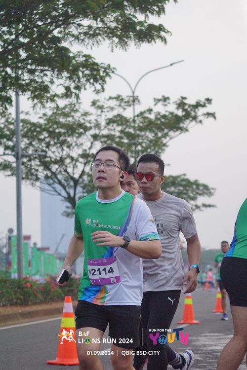 Race photo from BAF LIONS RUN 2024