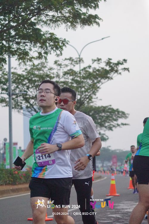 Race photo from BAF LIONS RUN 2024