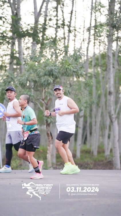 Race photo from Arutmin Borneo Run 2024