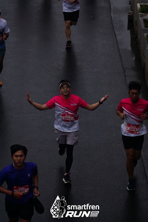 Race photo from Smartfren Run 2024