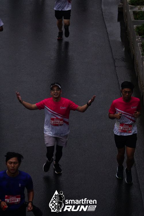 Race photo from Smartfren Run 2024
