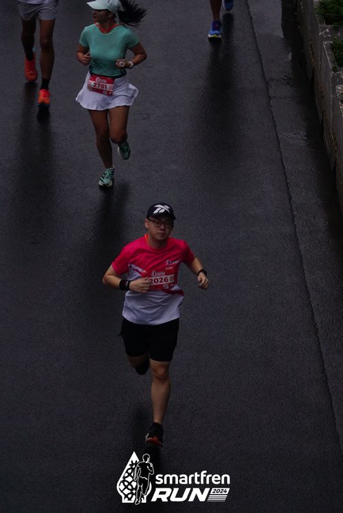 Race photo from Smartfren Run 2024