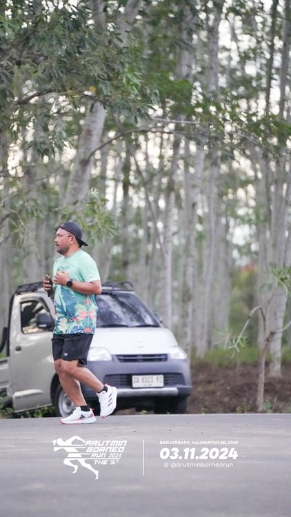 Race photo from Arutmin Borneo Run 2024