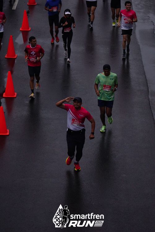Race photo from Smartfren Run 2024