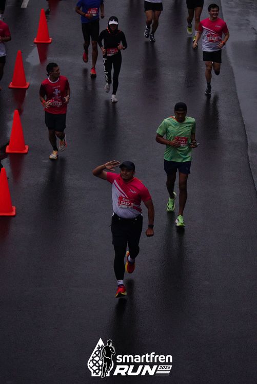 Race photo from Smartfren Run 2024