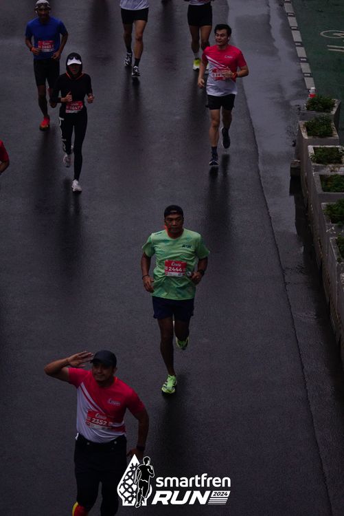 Race photo from Smartfren Run 2024