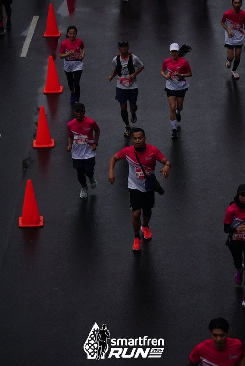 Race photo from Smartfren Run 2024