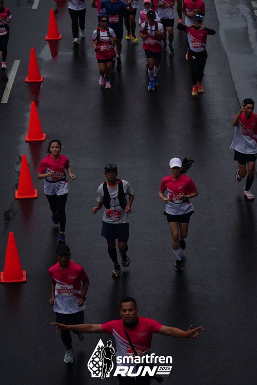 Race photo from Smartfren Run 2024