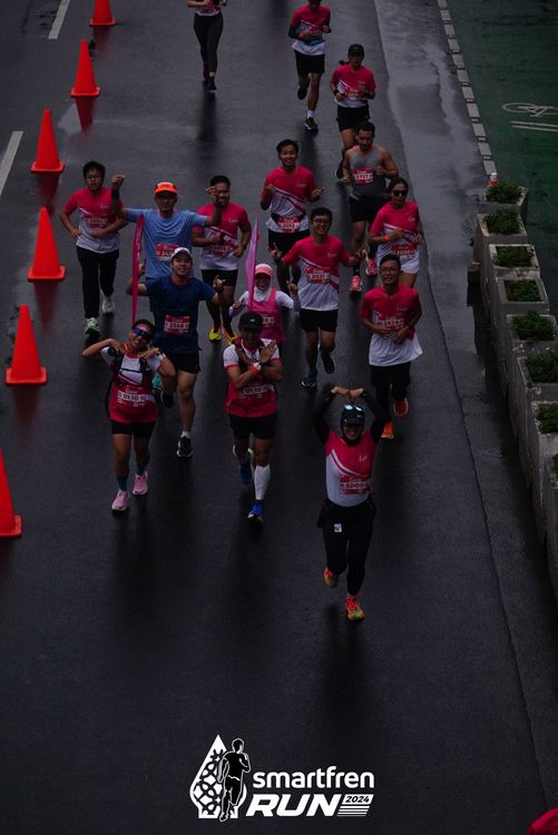 Race photo from Smartfren Run 2024