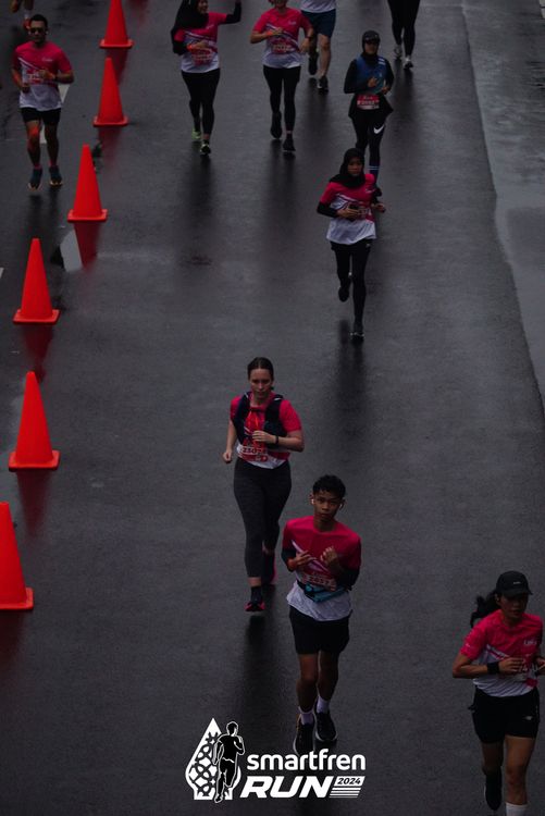 Race photo from Smartfren Run 2024