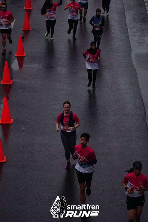 Race photo from Smartfren Run 2024