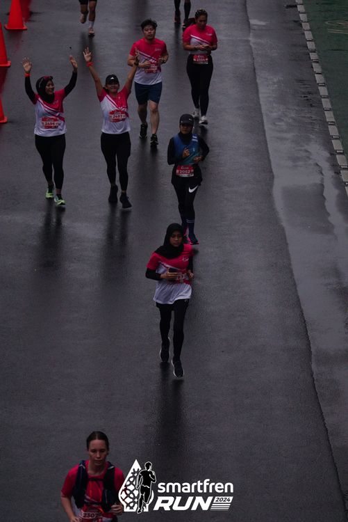 Race photo from Smartfren Run 2024