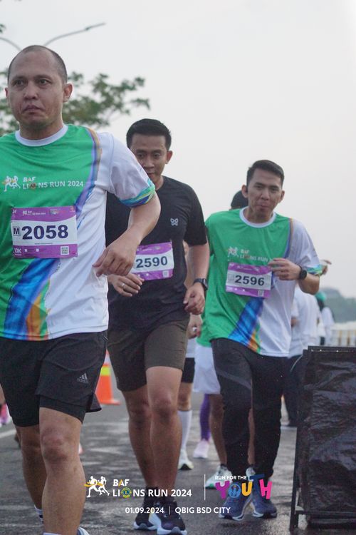 Race photo from BAF LIONS RUN 2024