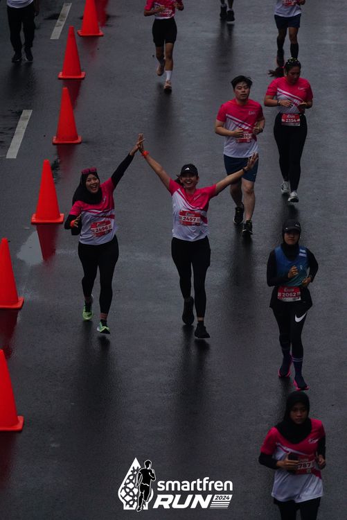 Race photo from Smartfren Run 2024