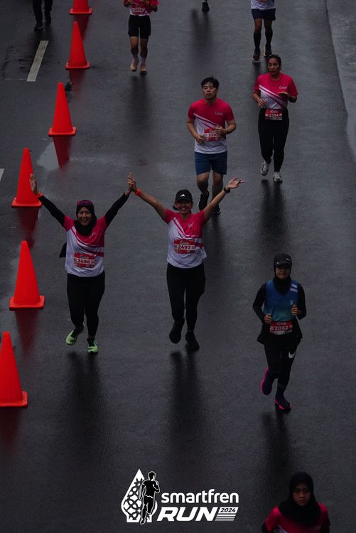 Race photo from Smartfren Run 2024