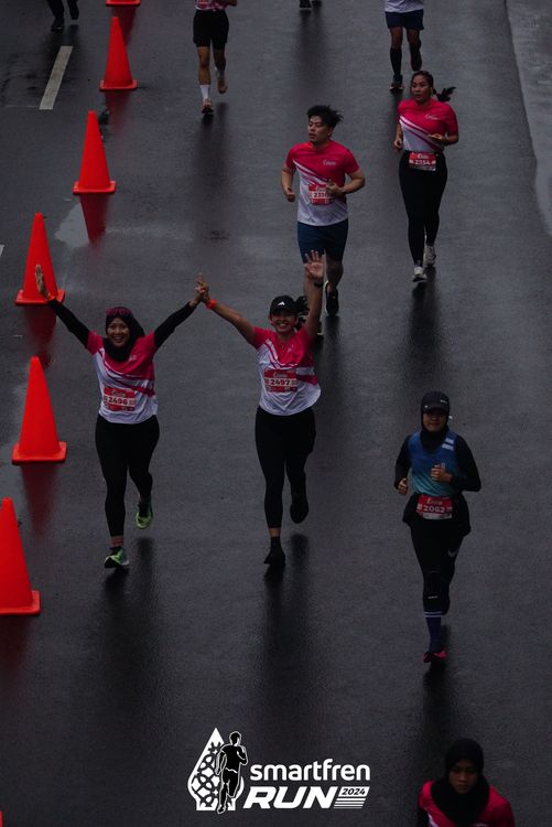 Race photo from Smartfren Run 2024