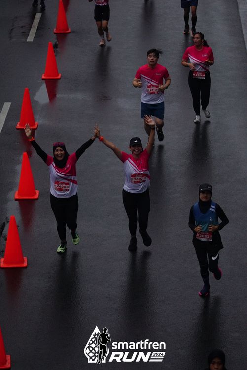 Race photo from Smartfren Run 2024