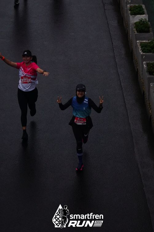 Race photo from Smartfren Run 2024