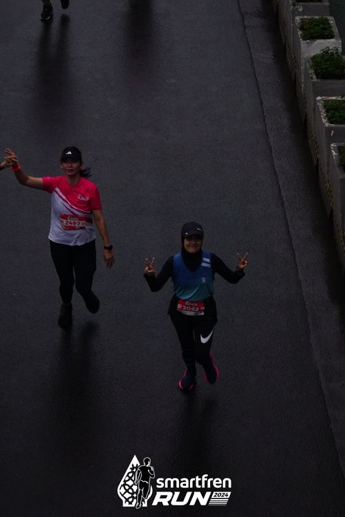 Race photo from Smartfren Run 2024