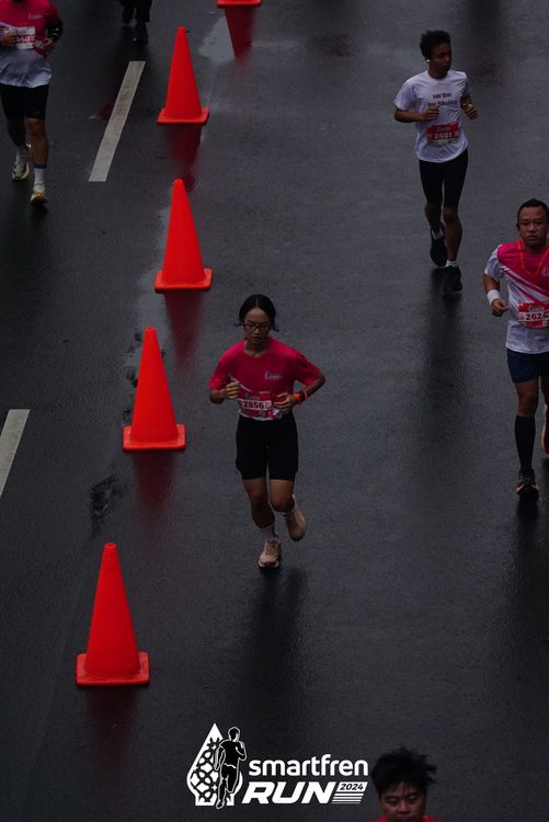 Race photo from Smartfren Run 2024