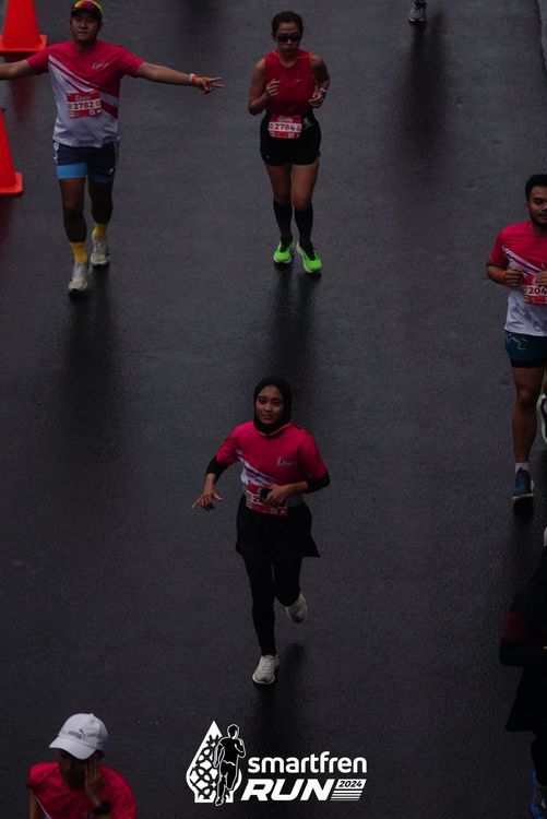 Race photo from Smartfren Run 2024